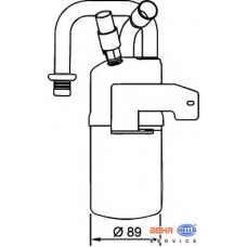 8FT 351 335-011 HELLA Осушитель, кондиционер