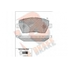 RB1534-700 R BRAKE Комплект тормозных колодок, дисковый тормоз