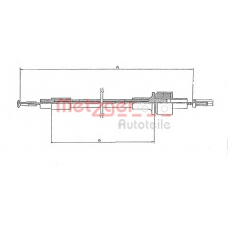 11.2431 METZGER Трос, управление сцеплением
