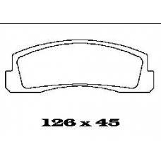 BL1120A1 FTE Комплект тормозных колодок, дисковый тормоз