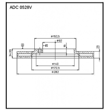 ADC 0528V Allied Nippon Гидравлические цилиндры