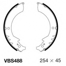 VBS488 MOTAQUIP Комплект тормозных колодок