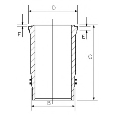 14-450520-00 GOETZE ENGINE Гильза цилиндра