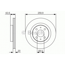 0 986 479 R74 BOSCH Тормозной диск