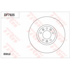 DF7925 TRW Тормозной диск