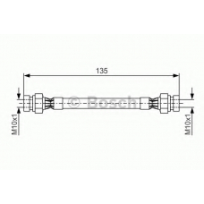 1 987 476 400 BOSCH Тормозной шланг