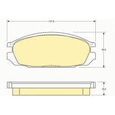 6107459 GIRLING Комплект тормозных колодок, дисковый тормоз