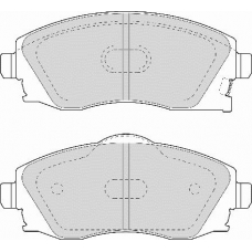 FD6960A NECTO Комплект тормозных колодок, дисковый тормоз