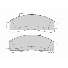 FD6724A NECTO Комплект тормозных колодок, дисковый тормоз