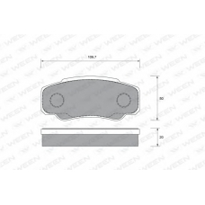 151-1920 WEEN Комплект тормозных колодок, дисковый тормоз