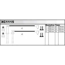 XC1115 QUINTON HAZELL Комплект проводов зажигания