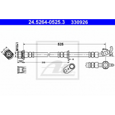 24.5264-0525.3 ATE Тормозной шланг