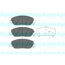 KBP-3023 KAVO PARTS Комплект тормозных колодок, дисковый тормоз