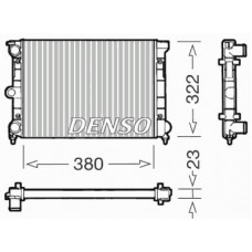 DRM32032 DENSO Радиатор, охлаждение двигателя
