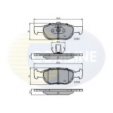 CBP01018 COMLINE Комплект тормозных колодок, дисковый тормоз