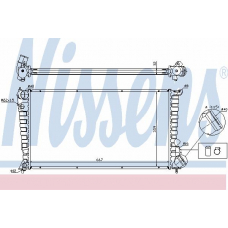 61326A NISSENS Радиатор, охлаждение двигателя