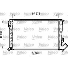 732518 VALEO Радиатор, охлаждение двигателя