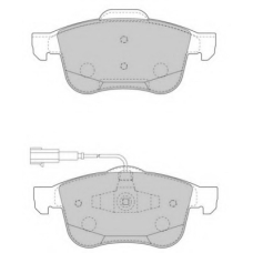 FD7503A NECTO Комплект тормозных колодок, дисковый тормоз