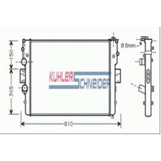 4103901 KUHLER SCHNEIDER Радиатор, охлаждение двигател