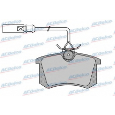 AC605581D AC Delco Комплект тормозных колодок, дисковый тормоз