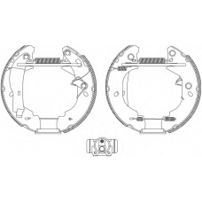 8DB 355 004-111 HELLA PAGID Комплект тормозных колодок