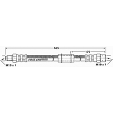 FBH6006 FIRST LINE Тормозной шланг