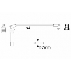 0 986 356 867 BOSCH Комплект проводов зажигания