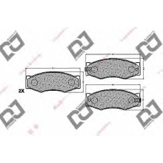 BP1294 DJ PARTS Комплект тормозных колодок, дисковый тормоз