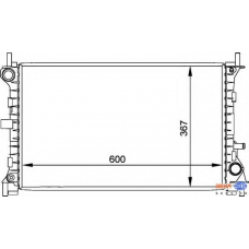 8MK 376 764-031 HELLA Радиатор, охлаждение двигателя