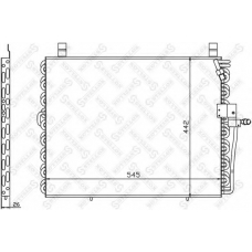 10-45292-SX STELLOX Конденсатор, кондиционер