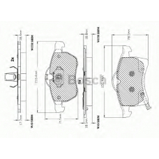 F 03A 150 012 BOSCH Комплект тормозных колодок, дисковый тормоз