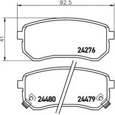 N-1267 COBREQ Комплект тормозных колодок, дисковый тормоз