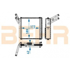 9101302 BEHR Heater core