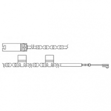 LZ0242 DELPHI Контрольный контакт, контроль слоя тормозных колод