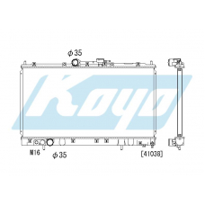 PA030872 KOYO P-tank corrugate-fin ass'y