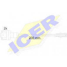 610117 E C ICER Сигнализатор, износ тормозных колодок