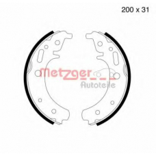 MG 999 METZGER Комплект тормозных колодок
