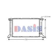 250020N AKS DASIS Радиатор, охлаждение двигателя