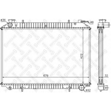 10-25990-SX STELLOX Радиатор, охлаждение двигателя