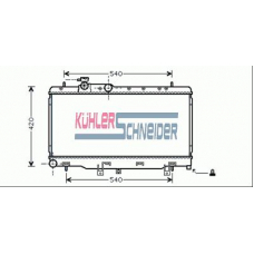 2500051 KUHLER SCHNEIDER Радиатор, охлаждение двигател