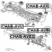 CHAB-AVB FEBEST Подвеска, рычаг независимой подвески колеса