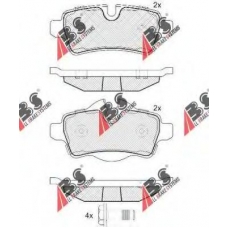 37642 OE ABS Комплект тормозных колодок, дисковый тормоз