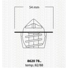 8620 7882 TRISCAN Термостат, охлаждающая жидкость