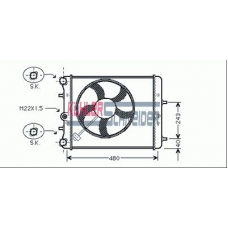 1300081 KUHLER SCHNEIDER Радиатор, охлаждение двигател