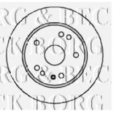 BBD5881S BORG & BECK Тормозной диск
