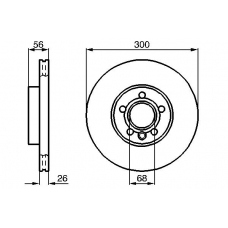 0 986 478 498 BOSCH Тормозной диск