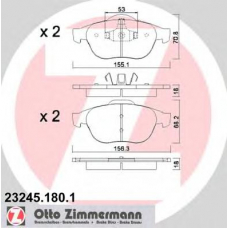 23245.180.1 ZIMMERMANN Комплект тормозных колодок, дисковый тормоз