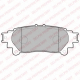 LP2196 DELPHI Комплект тормозных колодок, дисковый тормоз