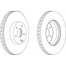 DDF1692-1 FERODO Тормозной диск