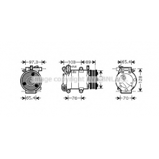 FDAK391 AVA Компрессор, кондиционер